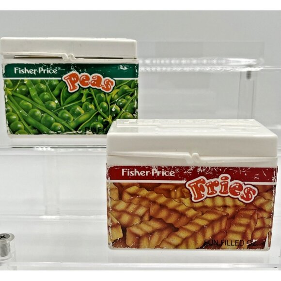 Fisher-Price 1987 Fun With Food Vintage French Fries & Peas Play Kitchen - Picture 2 of 10